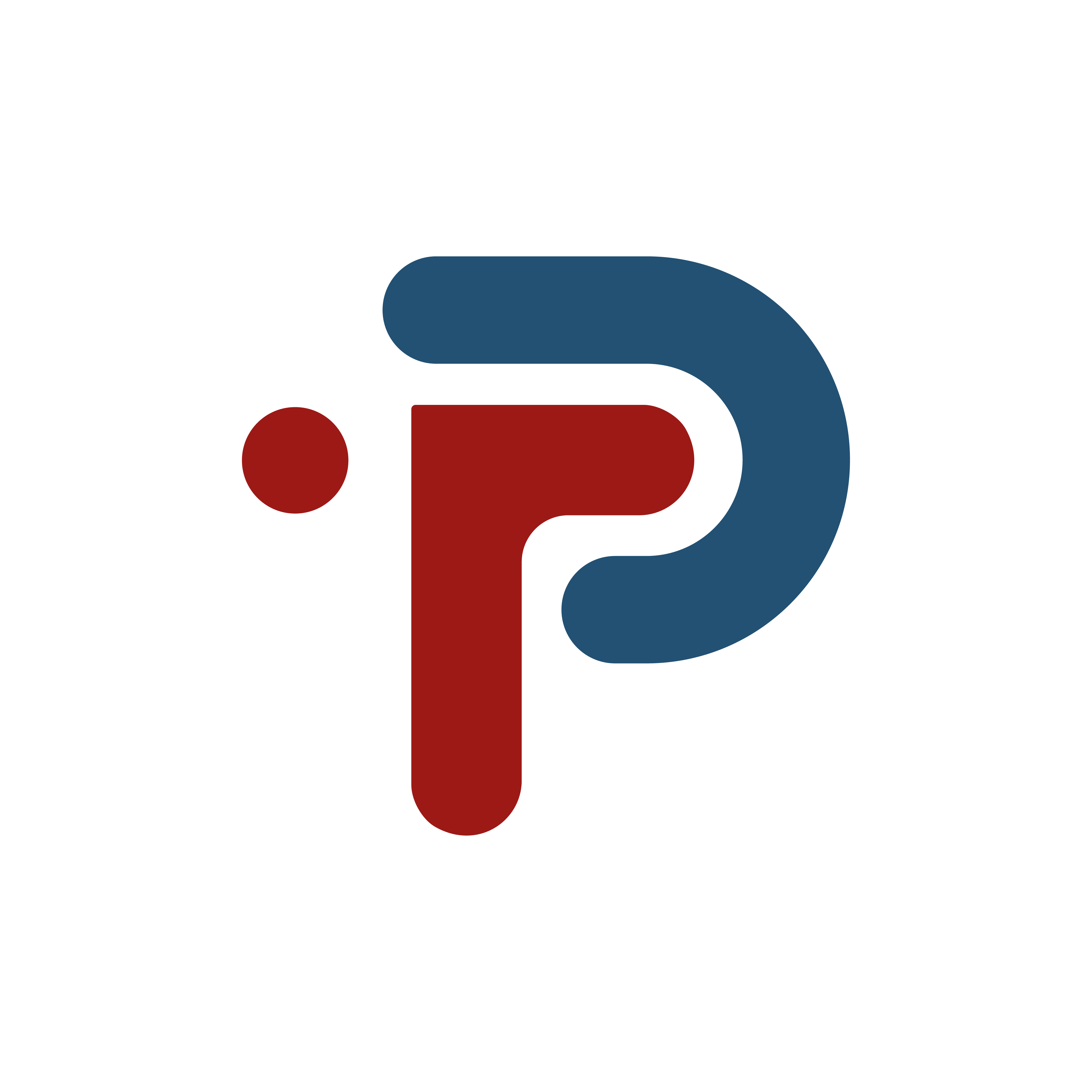 pronouncedtech round logo icon with white background